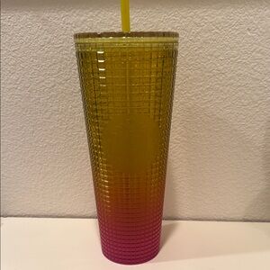 Starbucks Gradient Yellow and Pink Tumbler